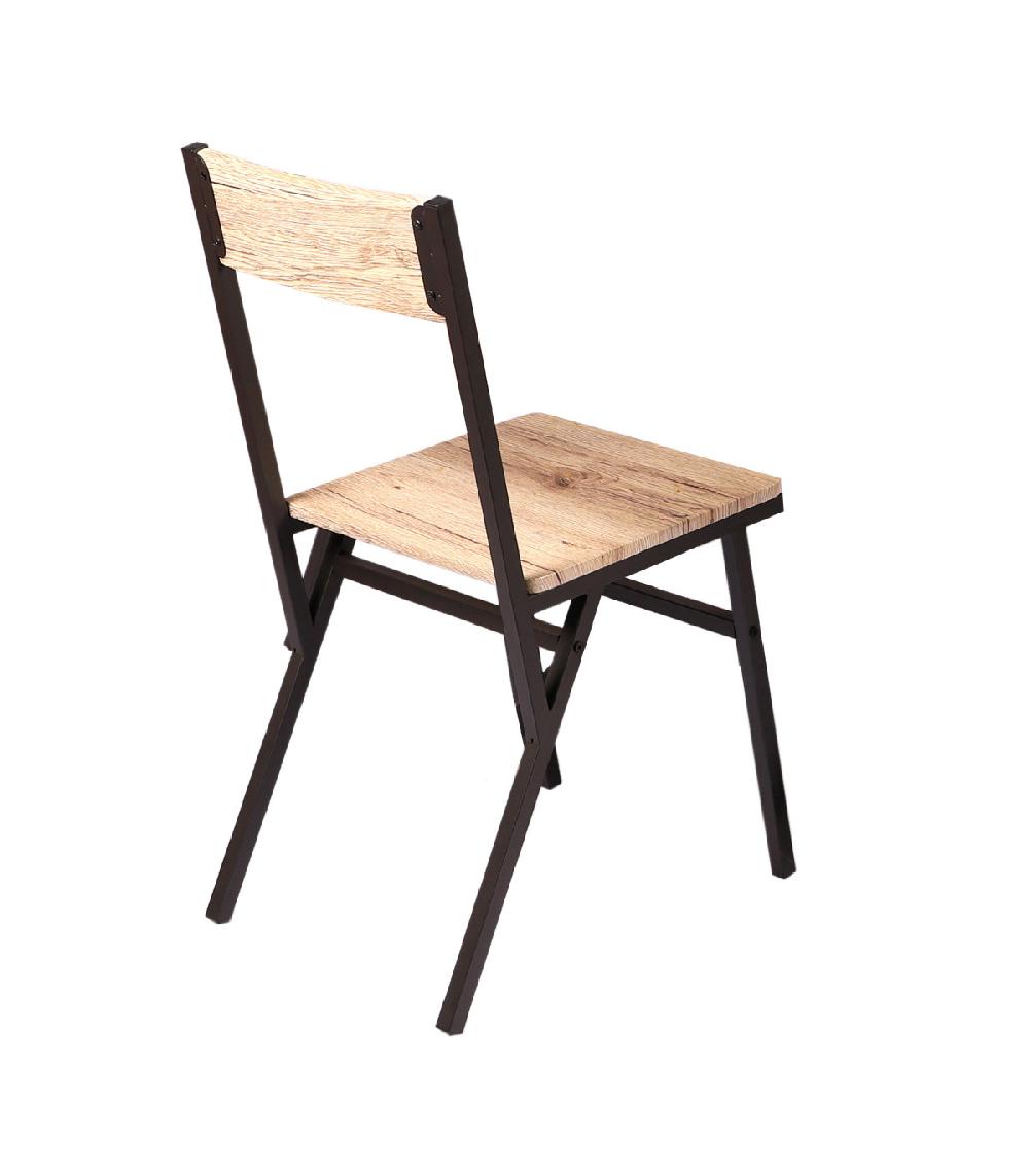 Wadiga Ensemble Table + 2 Chaises Bois Et Noir