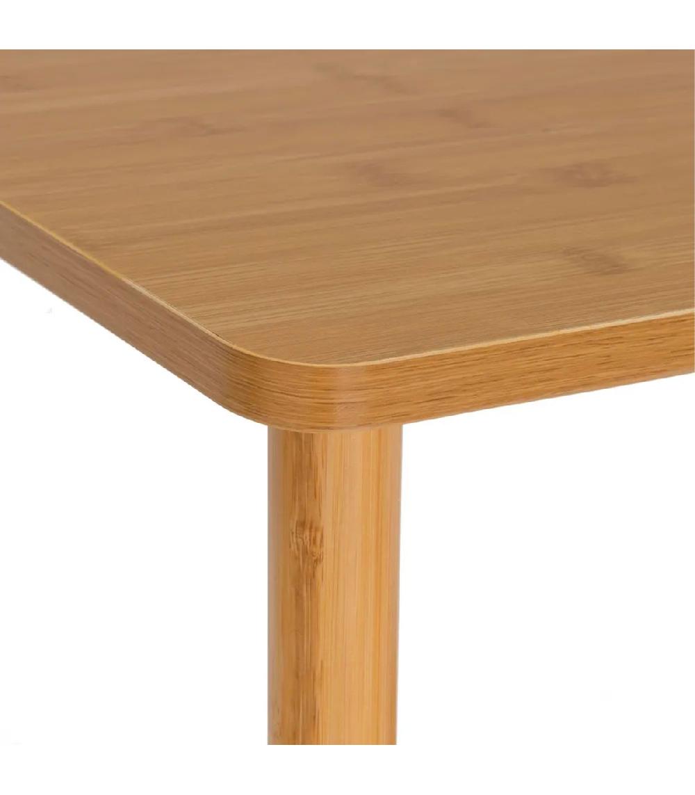 Wadiga Étagère 4 Plateaux Bambou 60x30x115cm