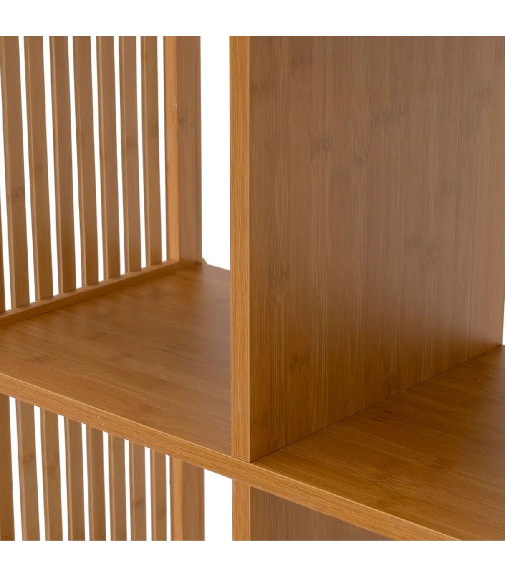 Wadiga Étagère Bambou 6 Casiers 63x30x103cm