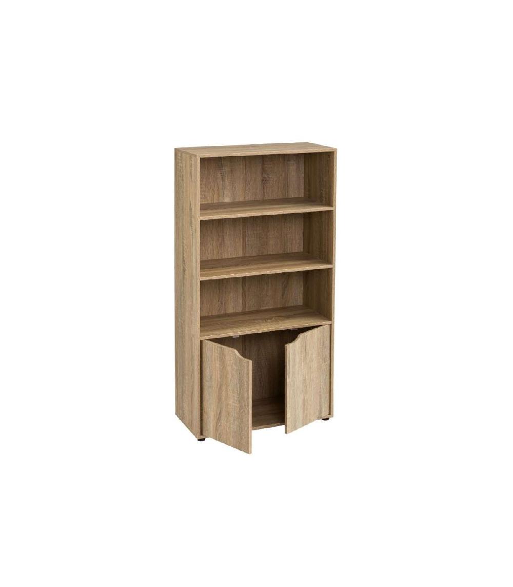 Wadiga Étagère Bibliothèque Avec Placard