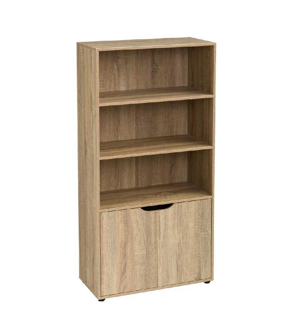 wadiga Étagère Bibliothèque avec Placard