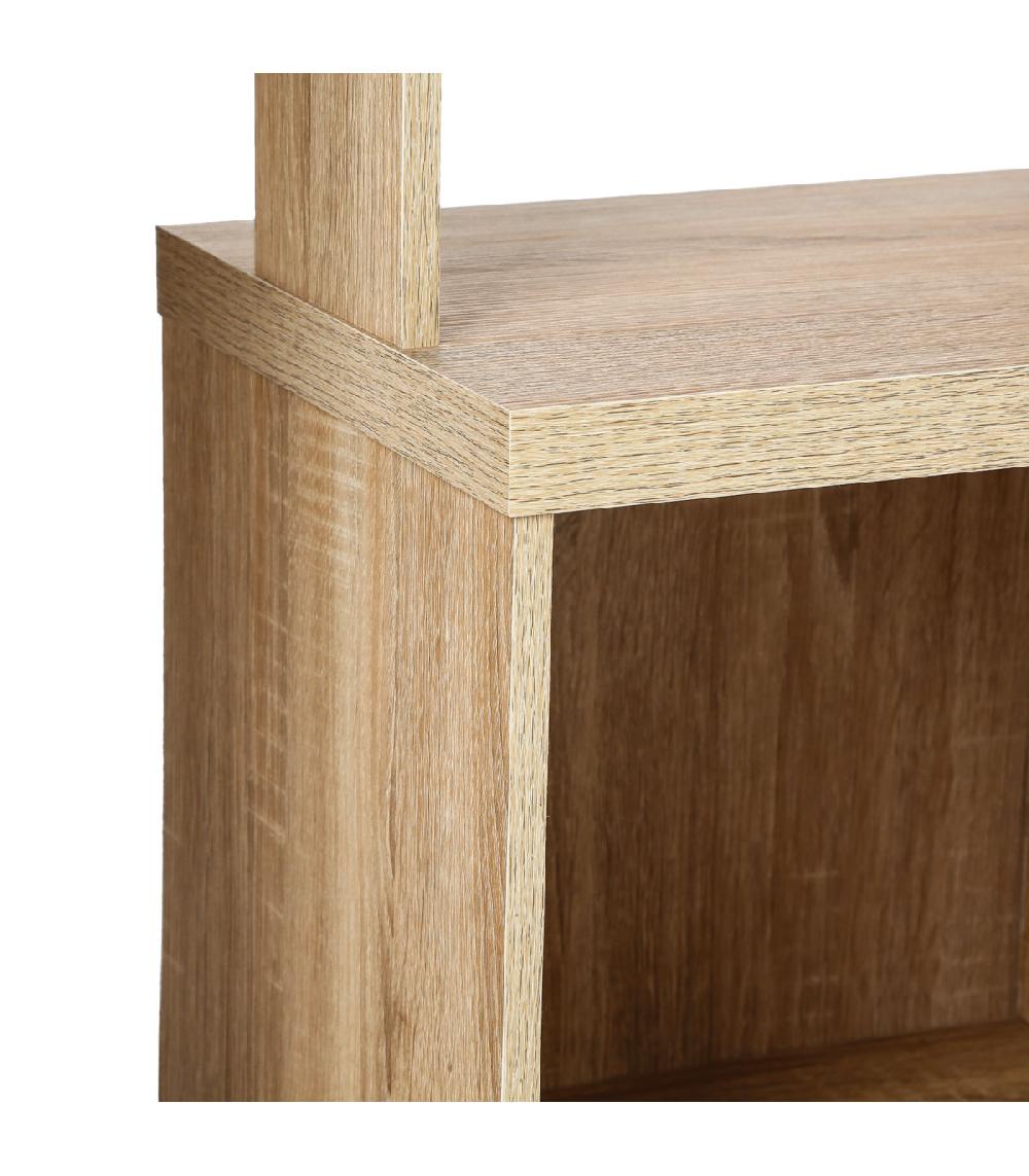 Wadiga Étagère Bibliothèque Bois - 60x29.5x170cm