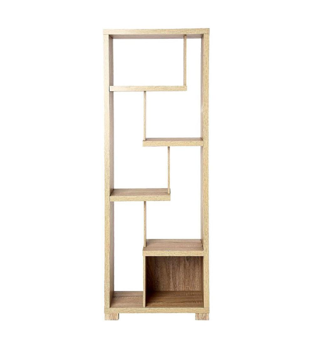 Wadiga Étagère Bibliothèque Bois - 60x29.5x170cm