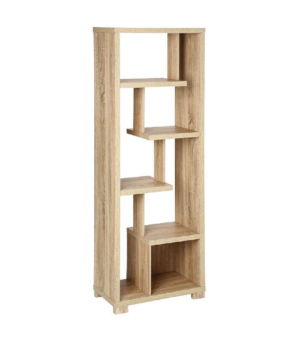 wadiga Étagère bibliothèque bois - 60x29.5x170cm