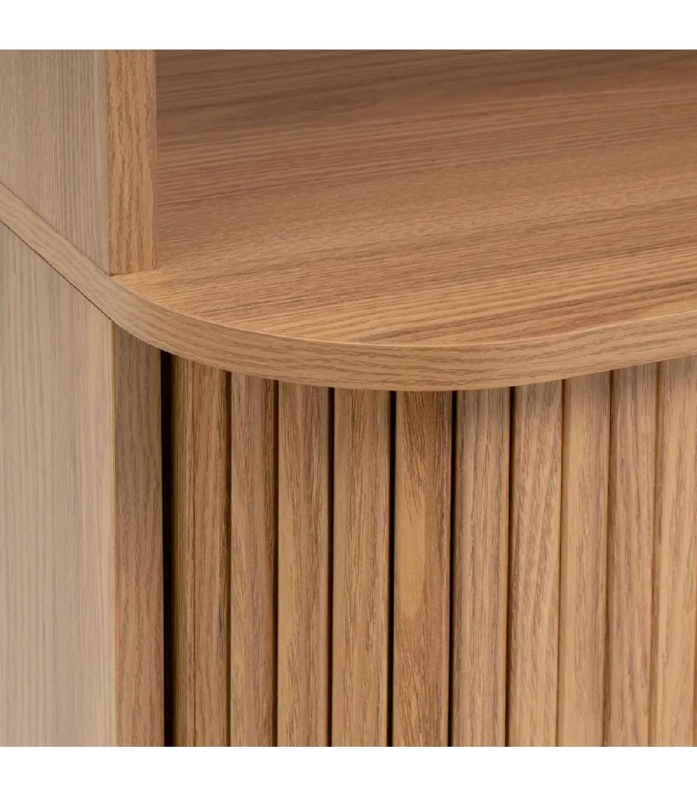 Wadiga Étagère Bibliothèque Effet Bois 80x40x172cm