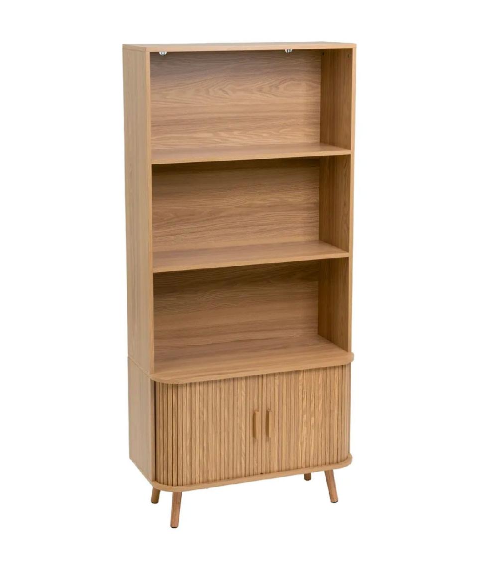 wadiga Étagère bibliothèque effet bois 80x40x172cm