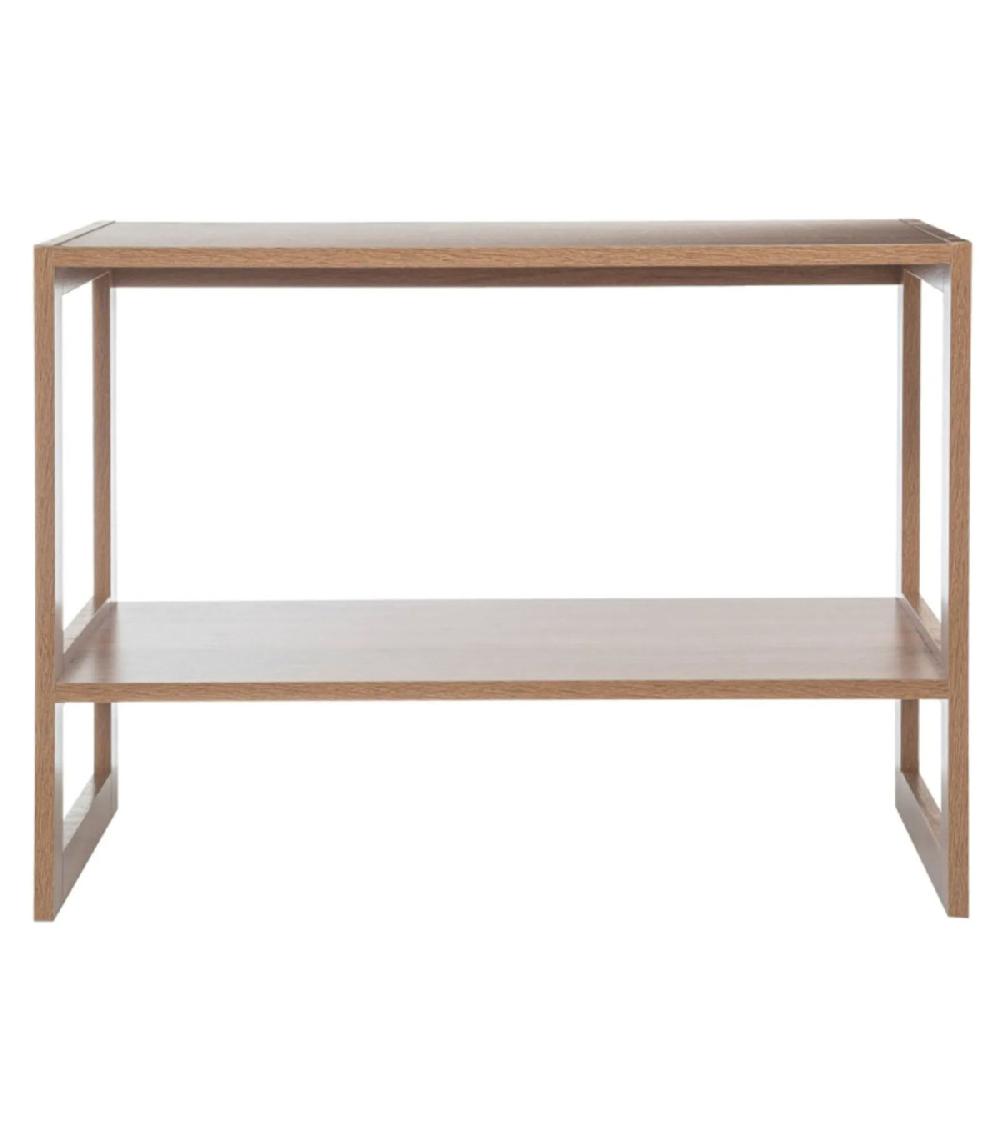 Wadiga Étagère Bois 2 étages 69x33.5x51cm