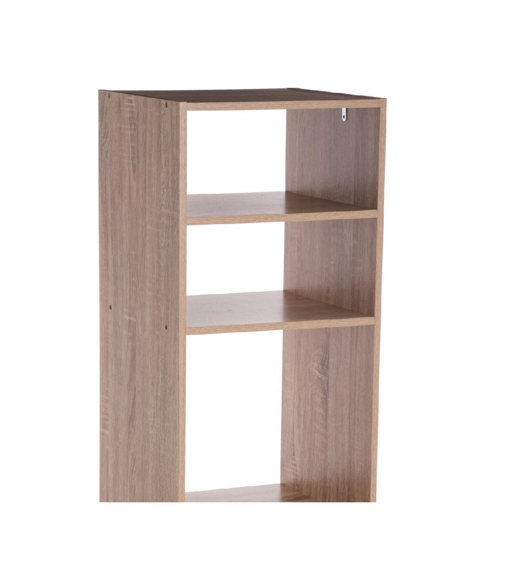 Wadiga Étagère Bois 4 Casiers - 34.5x32x100.5cm