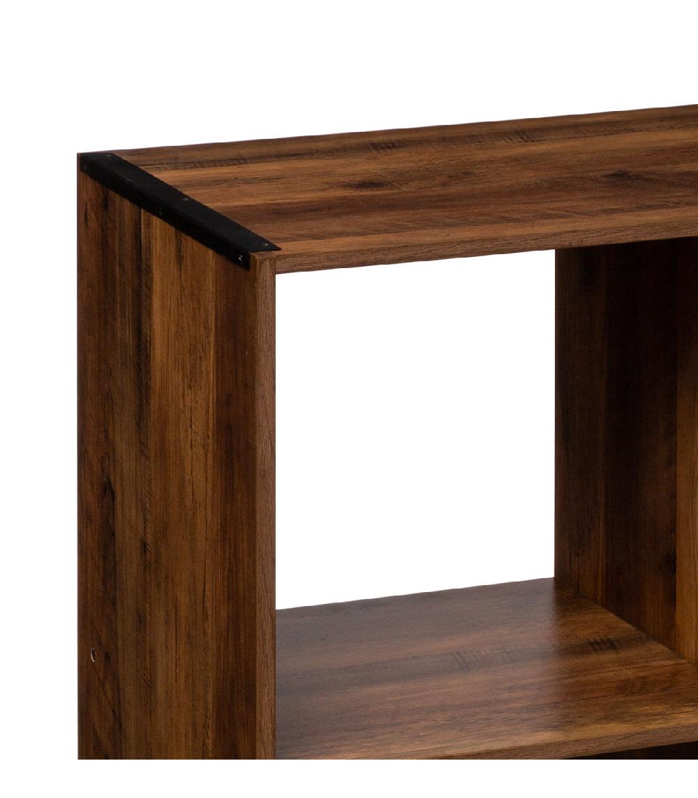 Wadiga Étagère Bois 4 Casiers - 67.5x32x67.7cm