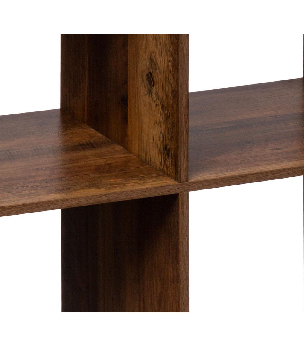 Wadiga Étagère Bois 4 Casiers - 67.5x32x67.7cm