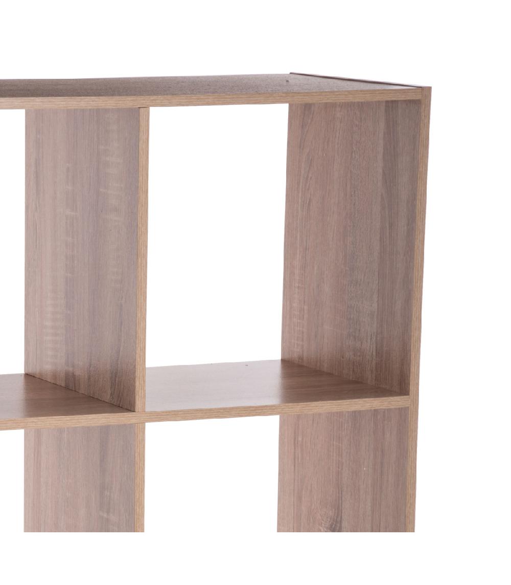 Wadiga Étagère Bois 6 Casiers - 67.5x32x100.5cm