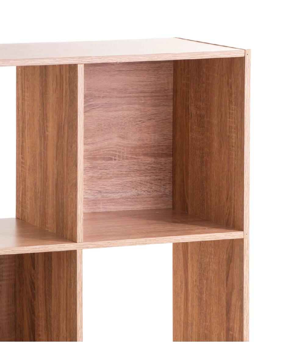 Wadiga Étagère Bois 9 Casiers - 100.5x32x100.5cm