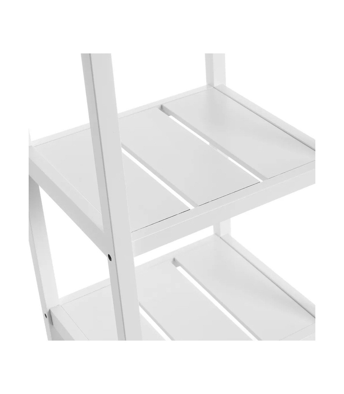 Wadiga Étagère Bois Blanc MDF 5 Plateaux