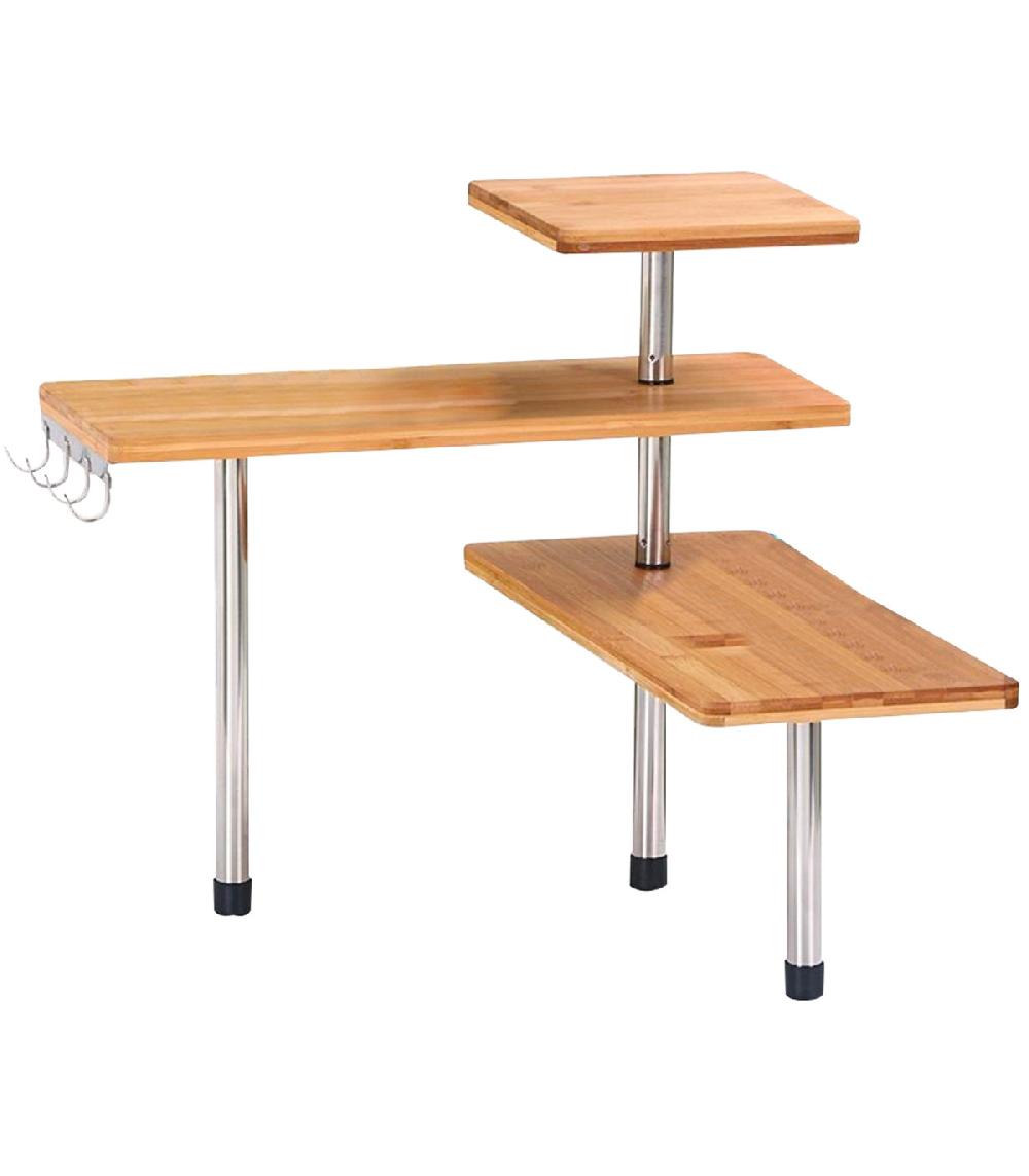 wadiga Étagère d'angle de rangement pour cuisine