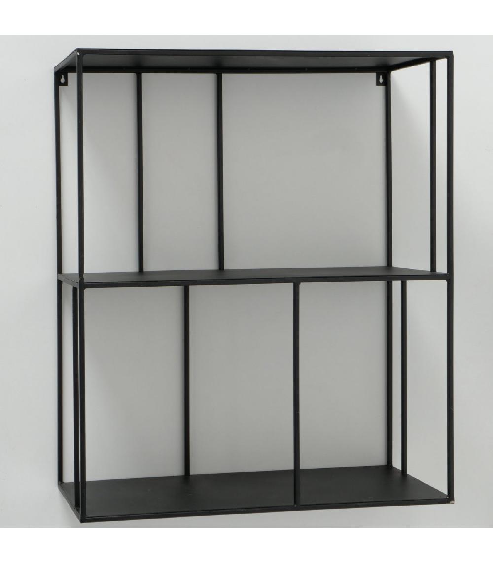Wadiga Étagère Métal Noir - Hauteur 90cm