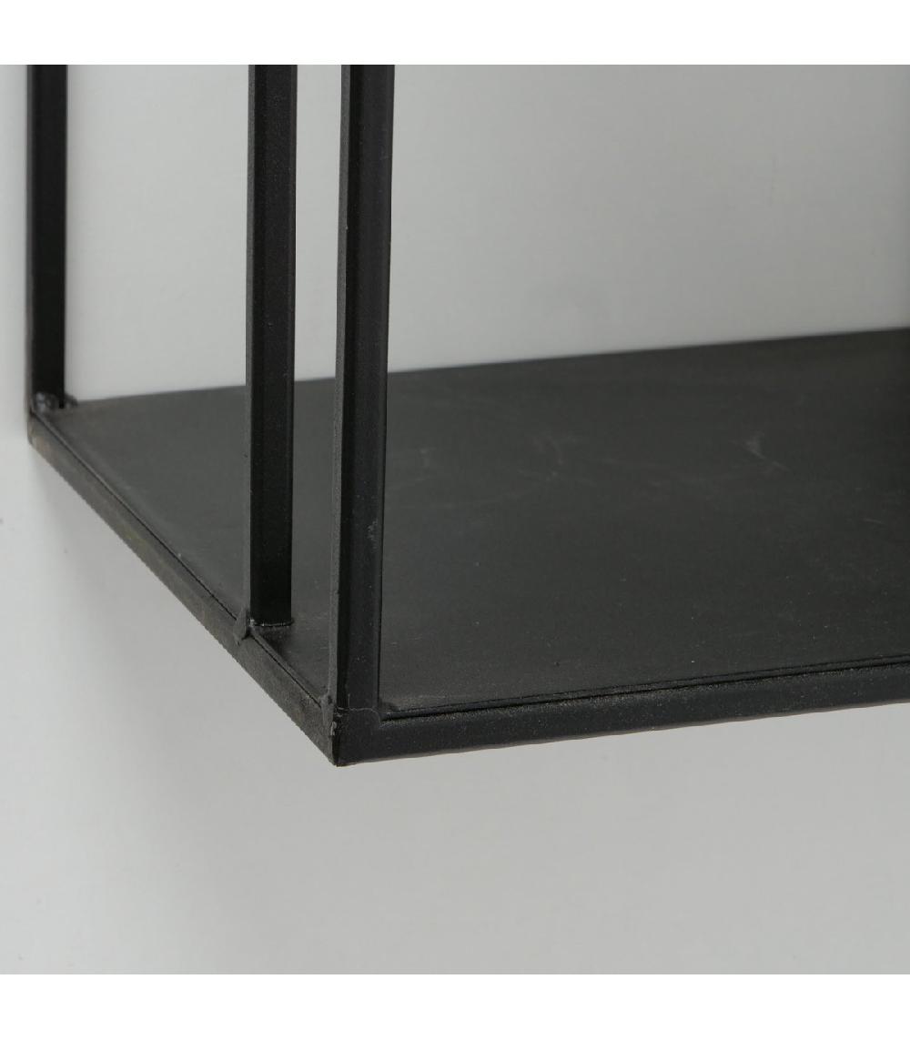 Wadiga Étagère Métal Noir - Hauteur 90cm