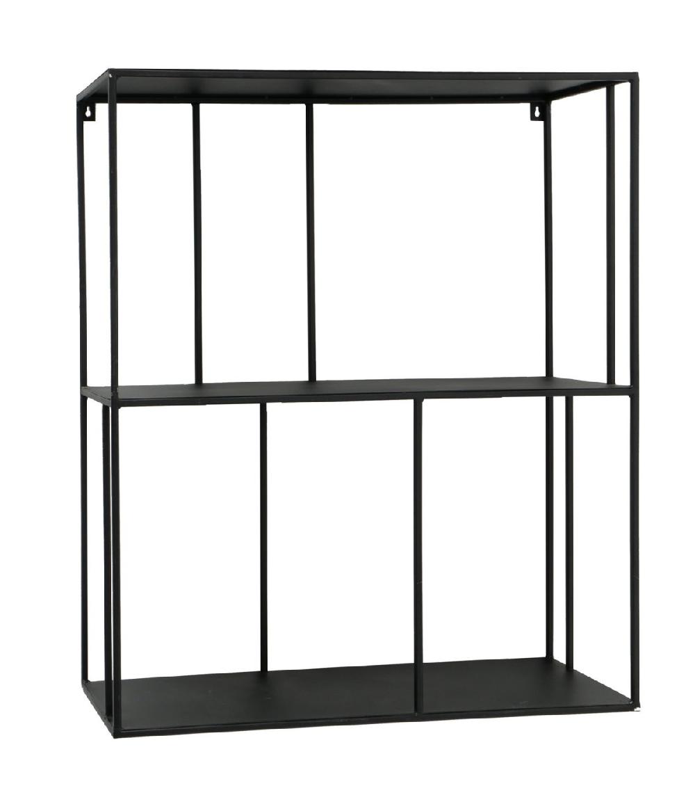 wadiga Étagère Métal Noir - Hauteur 90cm