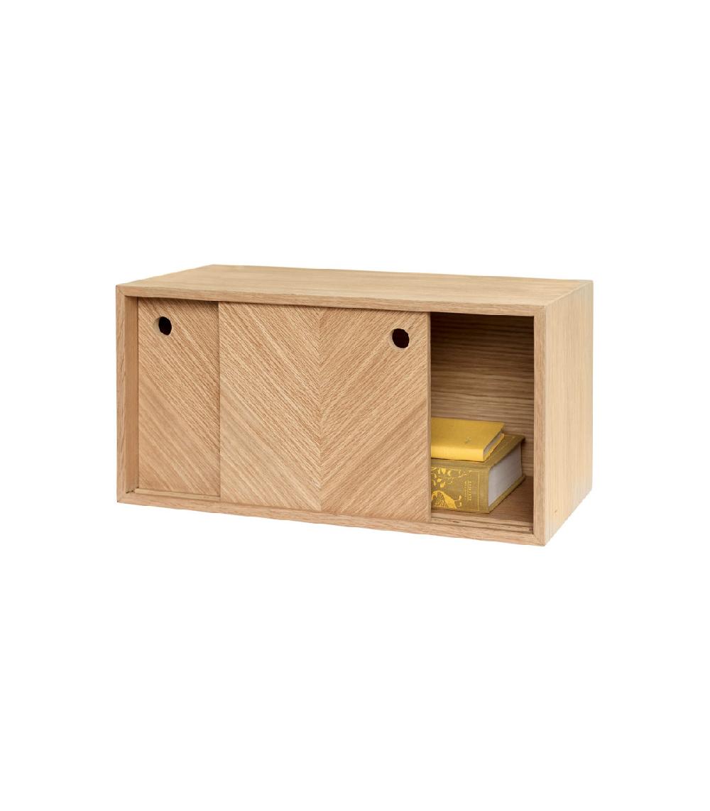 Wadiga Étagère Murale Avec Rangement En Chêne