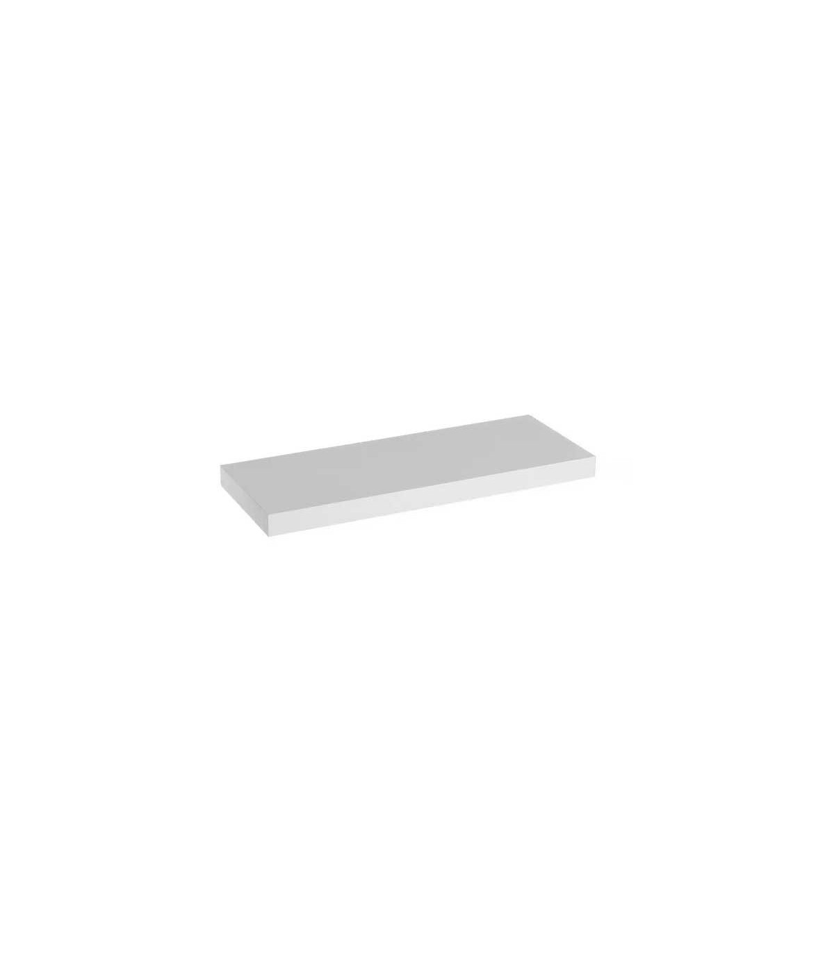 wadiga Étagère Murale Tablette en MDF Blanc - 60cm