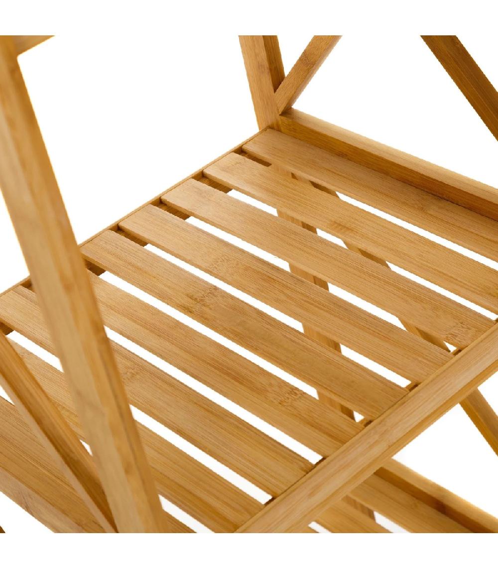 Wadiga Étagère Salle De Bain Bambou 3 Plateaux