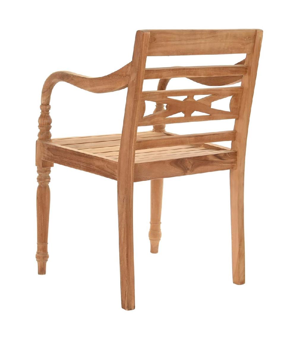 Wadiga Fauteuil De Jardin En Teck 54x47x85cm