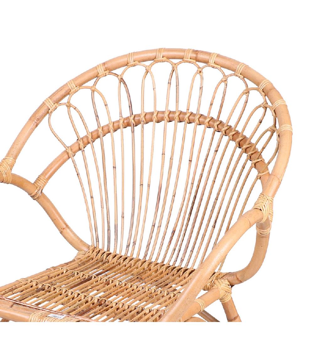 Wadiga Fauteuil En Rotin - 69x64.5x87cm