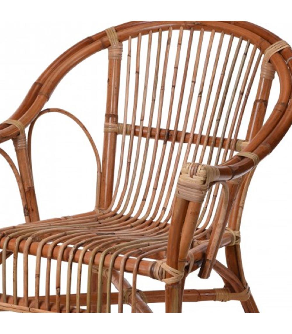 Wadiga Fauteuil En Rotin Kubu Et Roseau