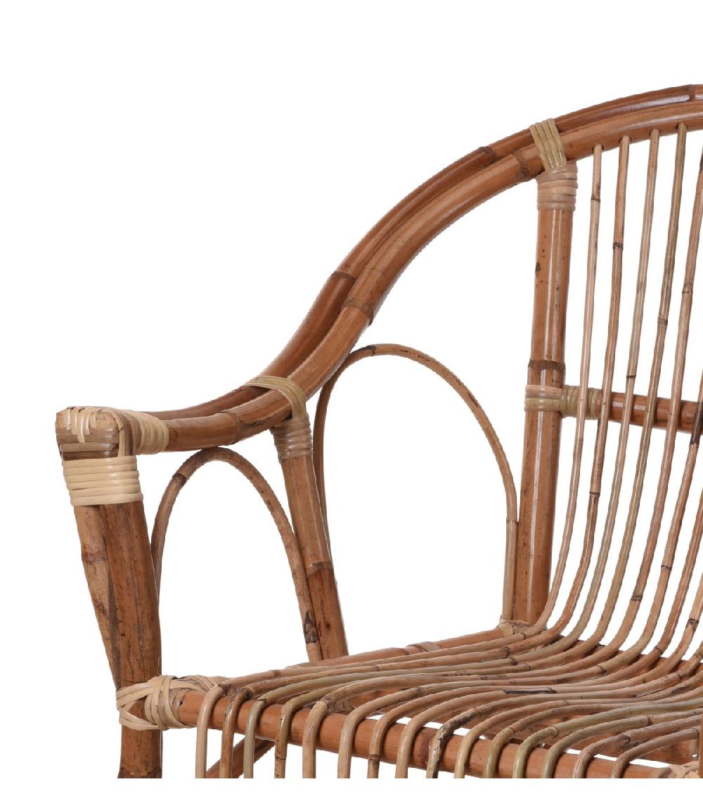 Wadiga Fauteuil En Rotin Kubu Et Roseau