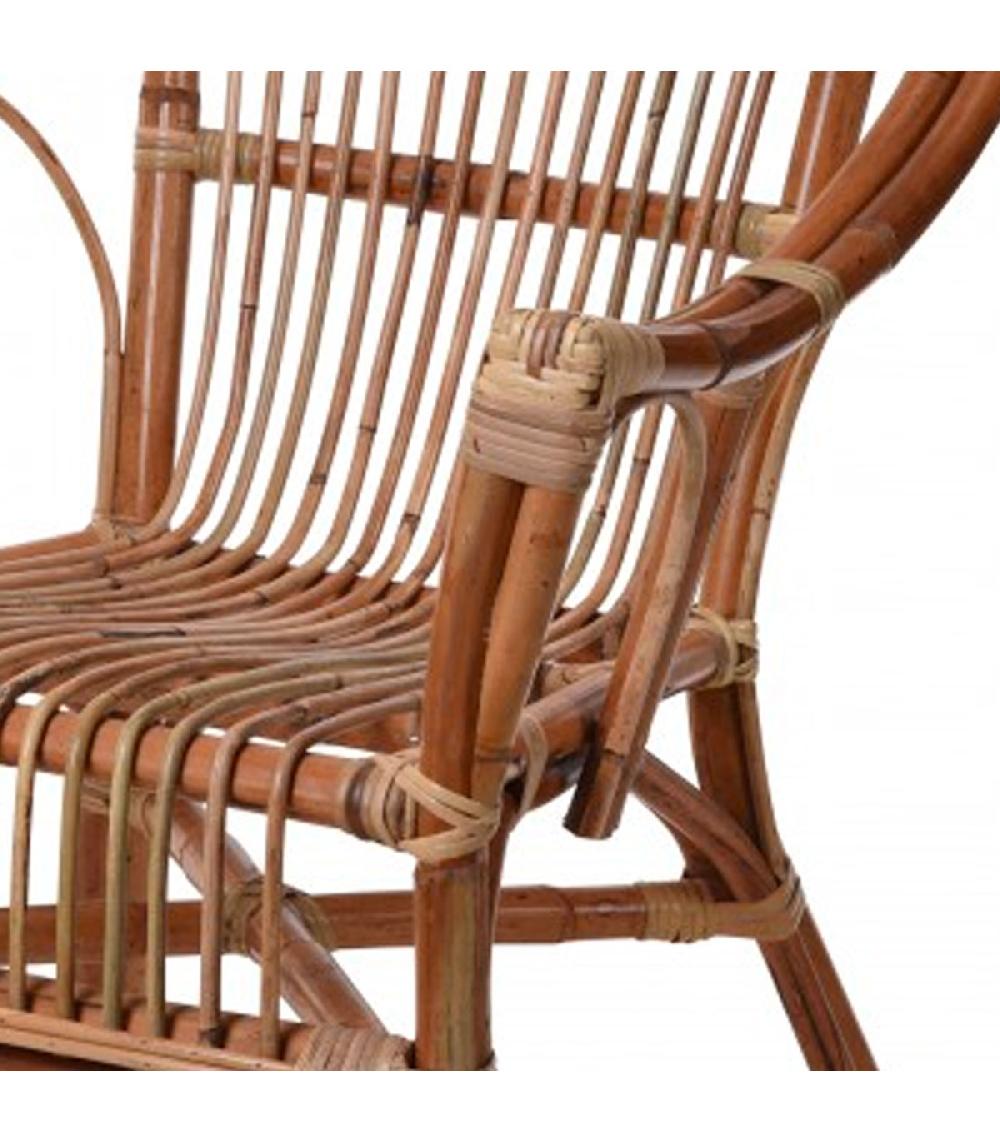 Wadiga Fauteuil En Rotin Kubu Et Roseau