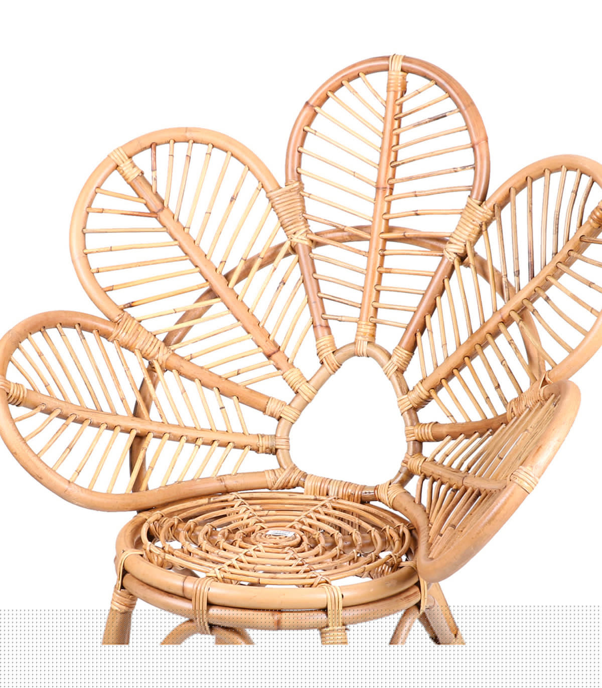 Wadiga Fauteuil En Rotin Tulipe 95x63x114cm