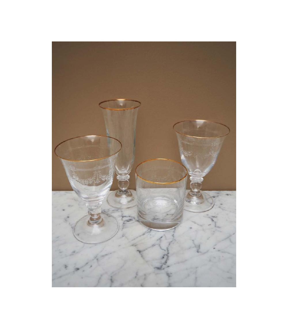 Wadiga Flûte à Champagne En Verre Et Liseré Doré