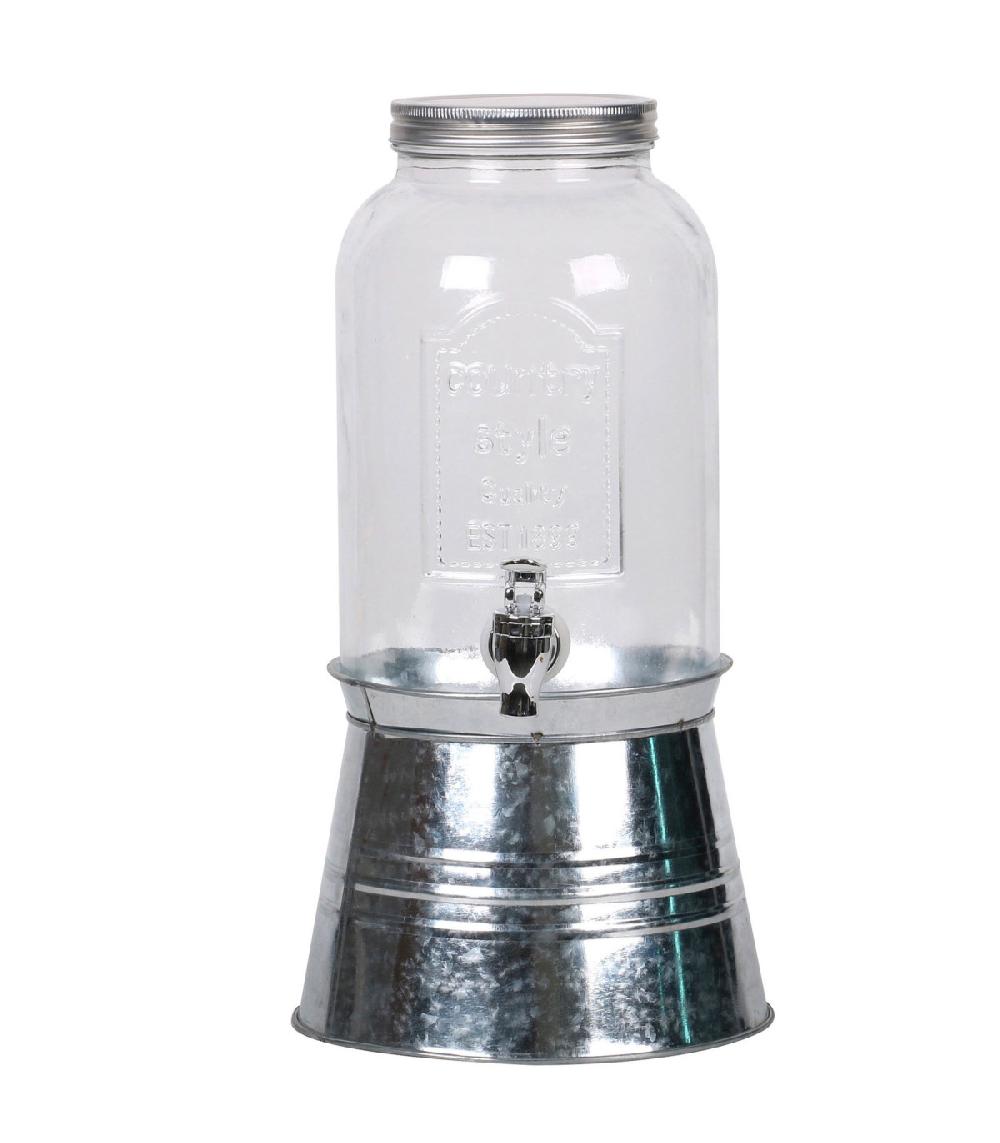 wadiga Fontaine à boisson en verre 3.5L