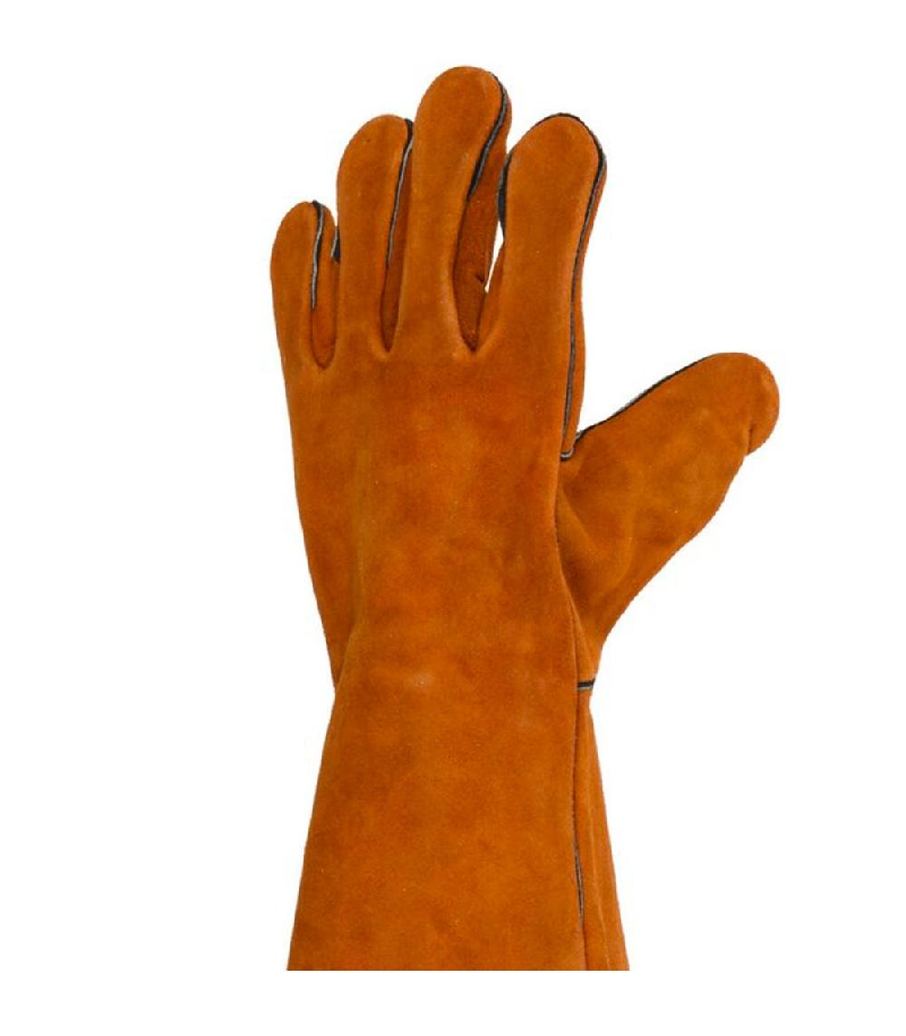 Wadiga Gants Barbecue En Cuir Marron 35cm