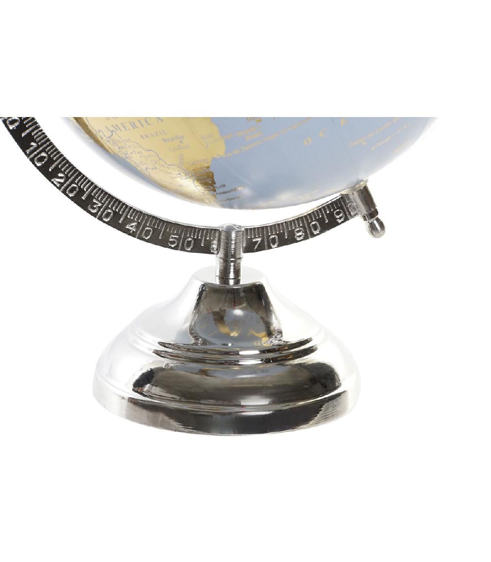 Wadiga Globe Terrestre Chrome Et Doré