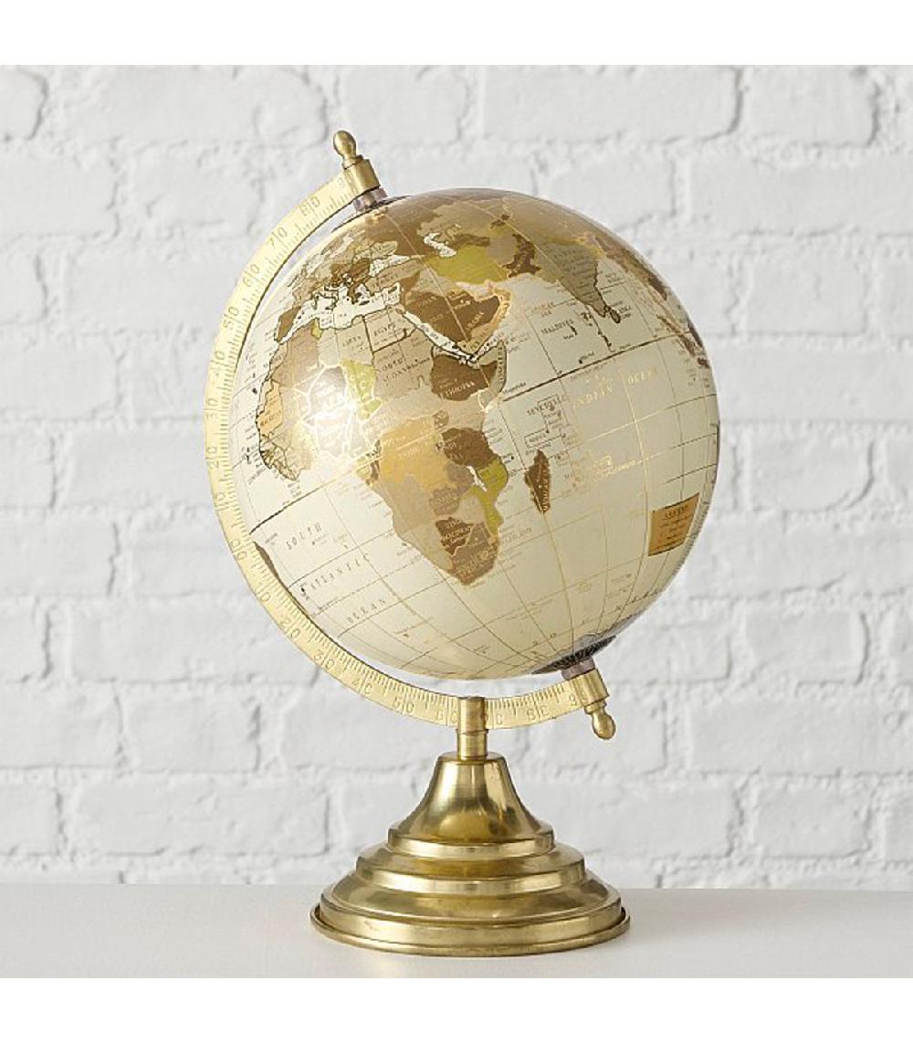 Wadiga Globe Terrestre Doré