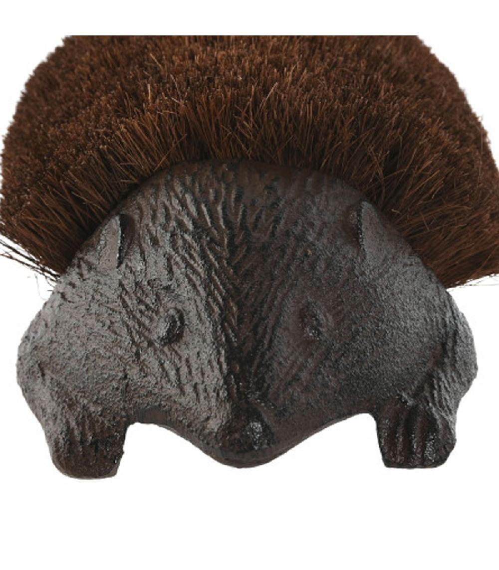 Wadiga Gratte-pied Fonte Hérisson 28x12.5x9.5cm