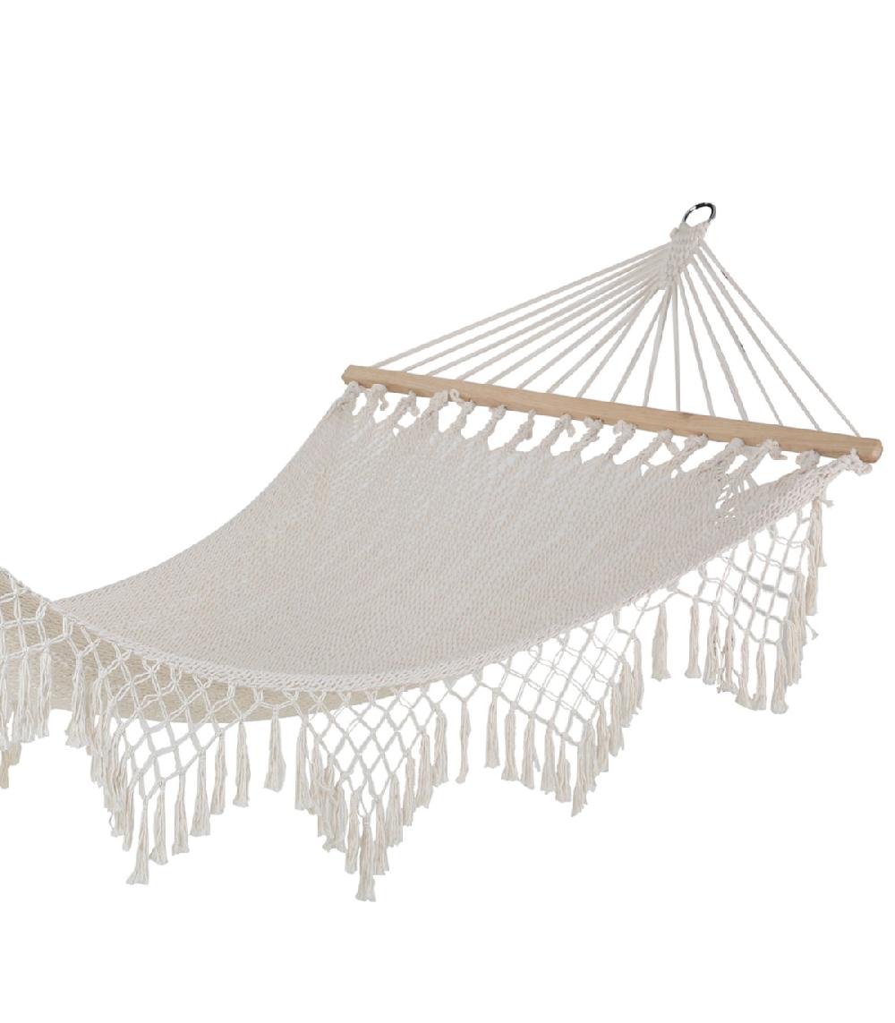 Wadiga Hamac Macramé Blanc 100x260cm