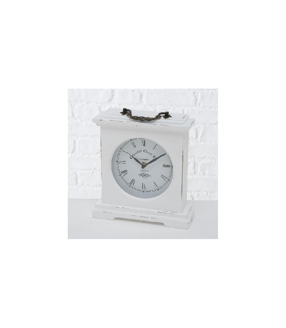 Wadiga Horloge à Poser En Bois Blanc