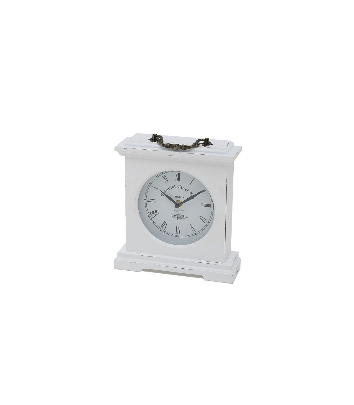 wadiga Horloge à Poser en Bois Blanc