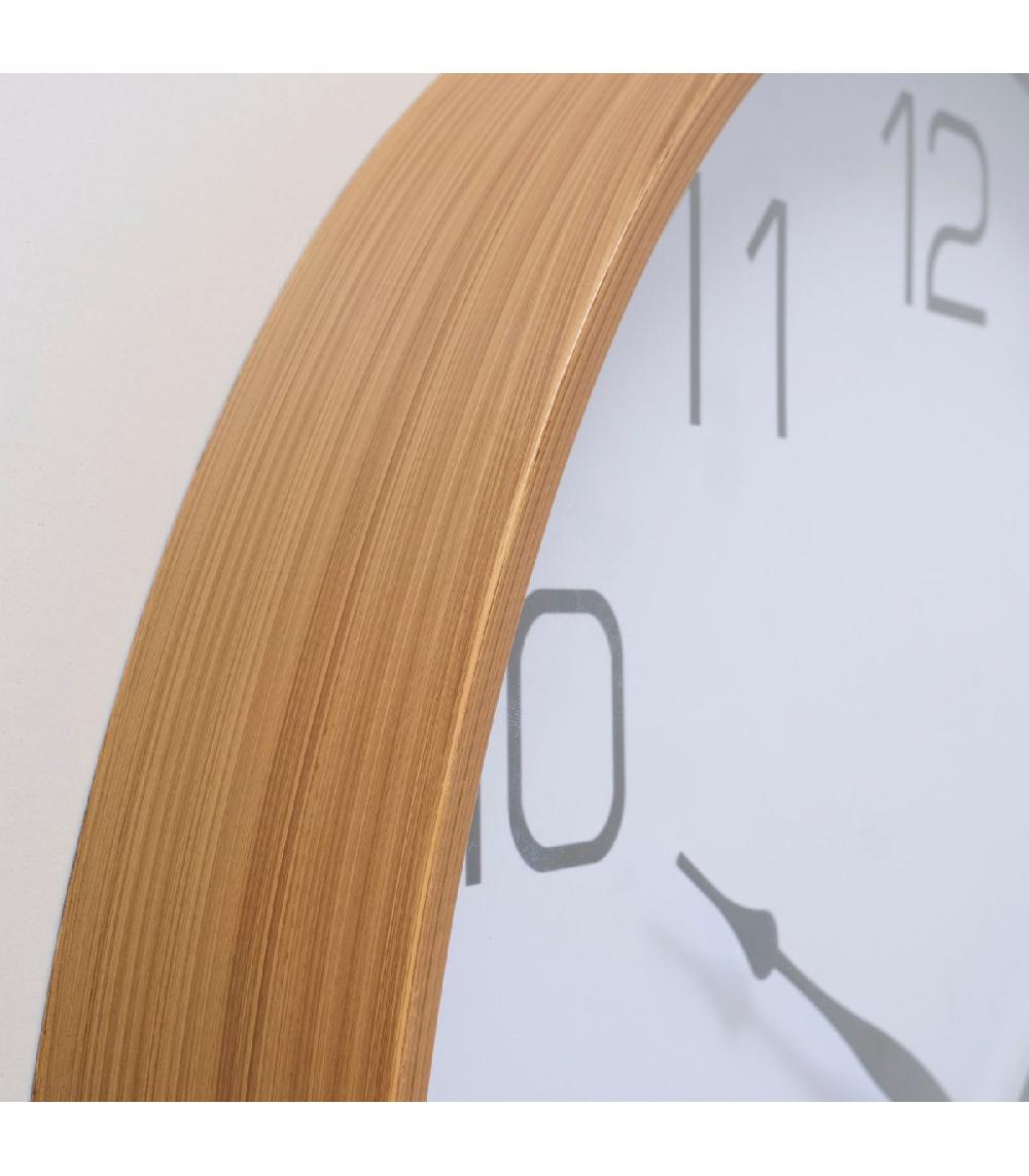 Wadiga Horloge Murale Couleur Bois 50x50x6cm
