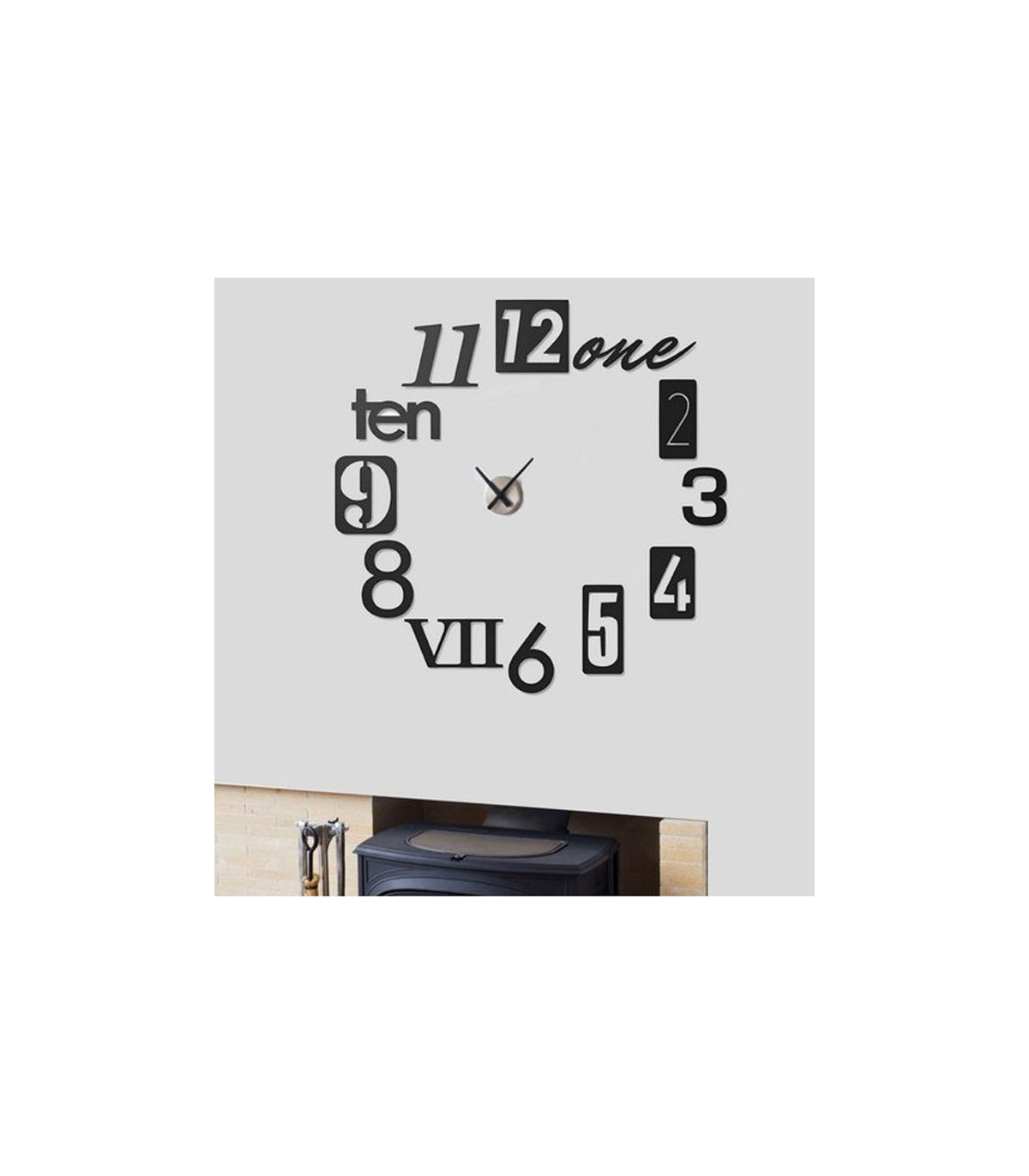 Wadiga Horloge Murale Design Numbra - Umbra