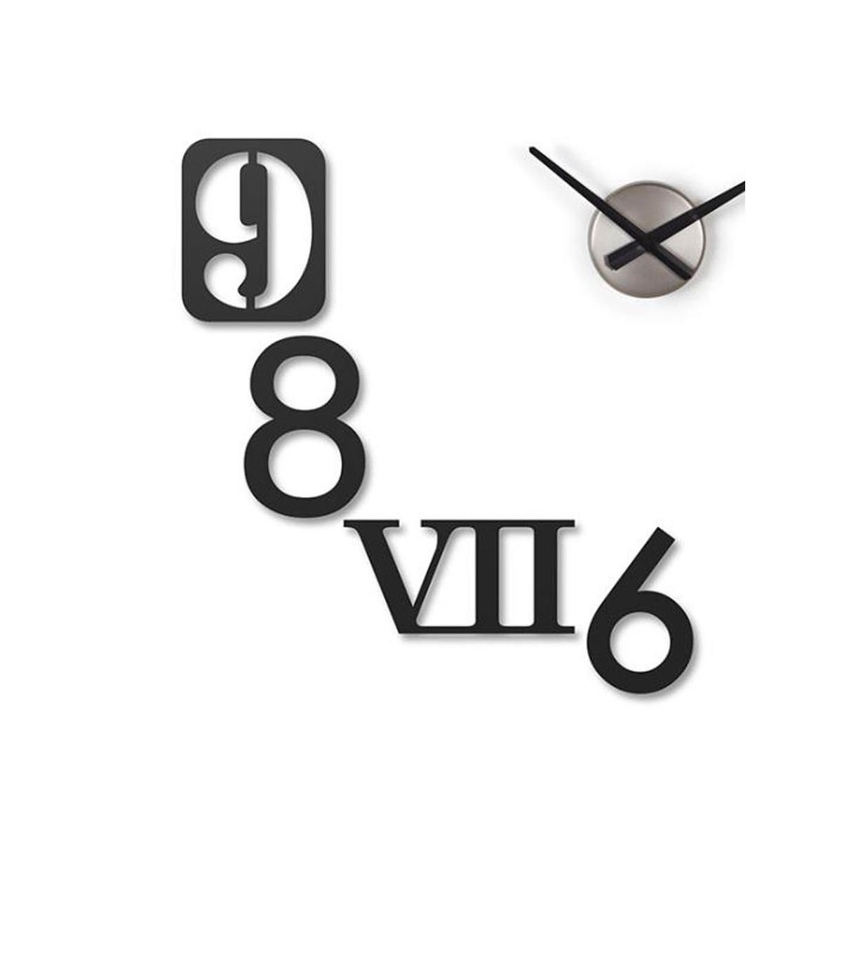 Wadiga Horloge Murale Design Numbra - Umbra