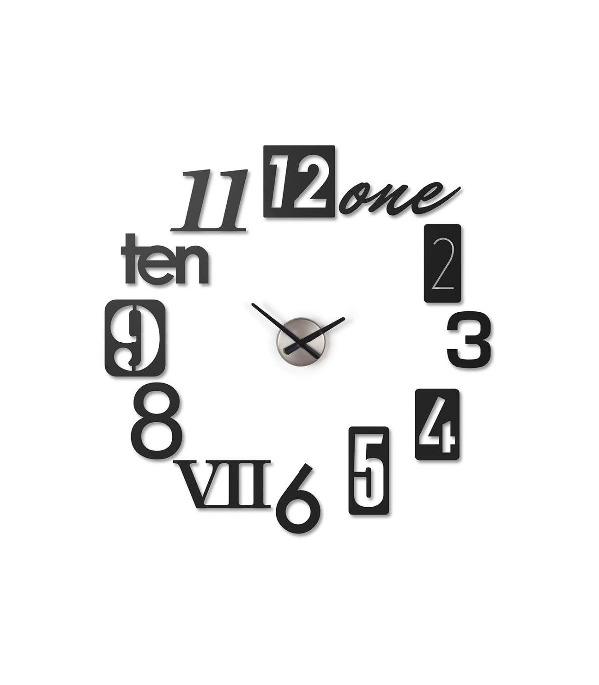 wadiga Horloge Murale Design Numbra - Umbra