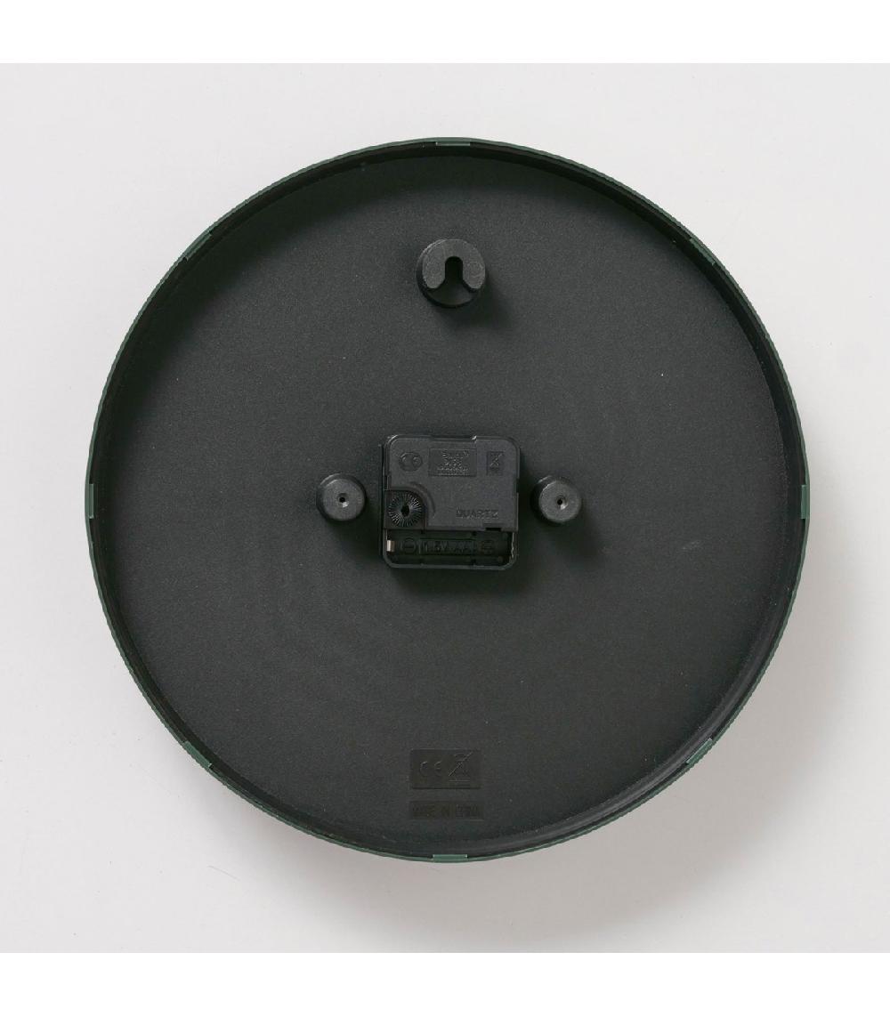 Wadiga Horloge Murale Noire Et Bois 30x30x4cm