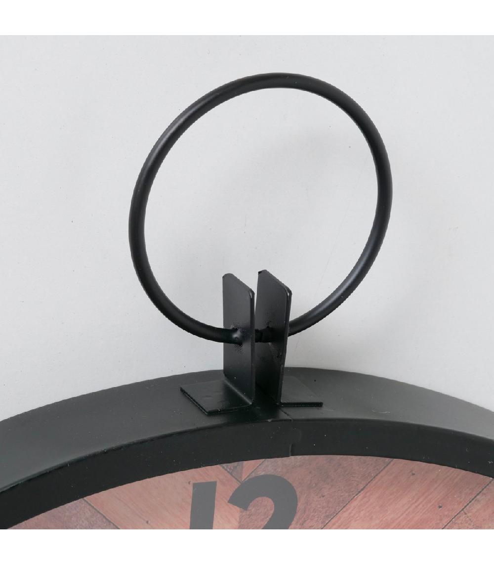 Wadiga Horloge Murale Ronde Effet Bois D48cm