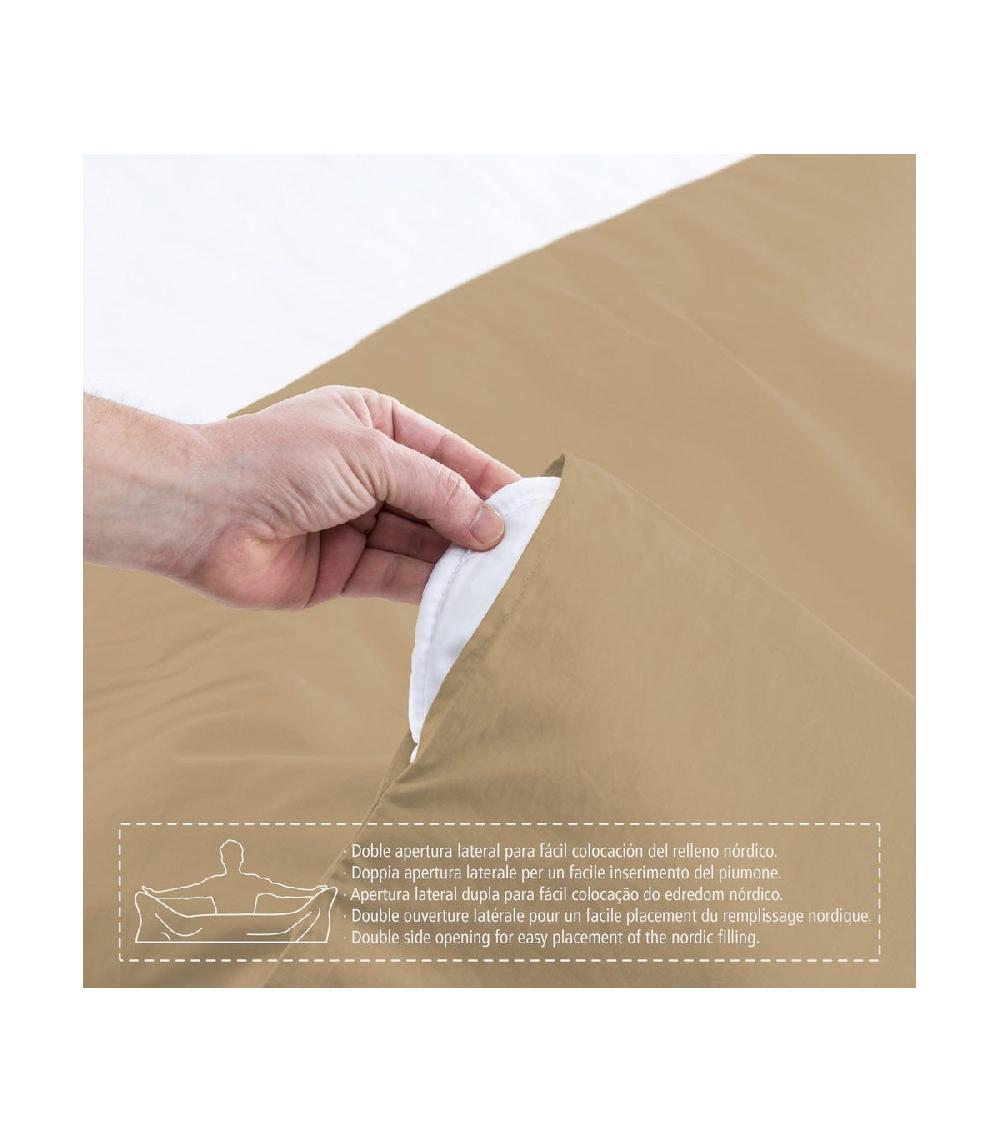 Wadiga Housse De Couette Lit De 90 Beige - 150x220cm