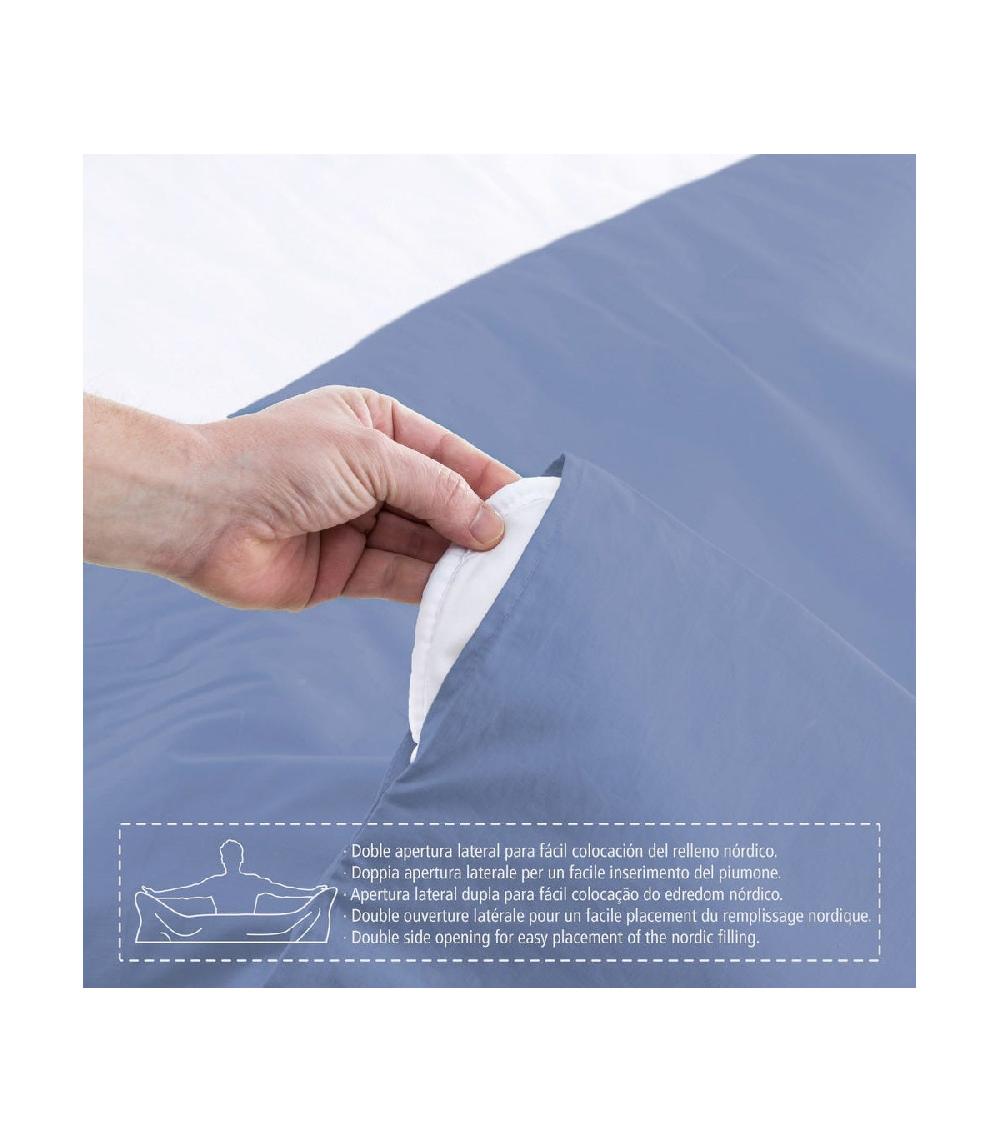 Wadiga Housse De Couette Lit De 90 Bleu - 150x220cm