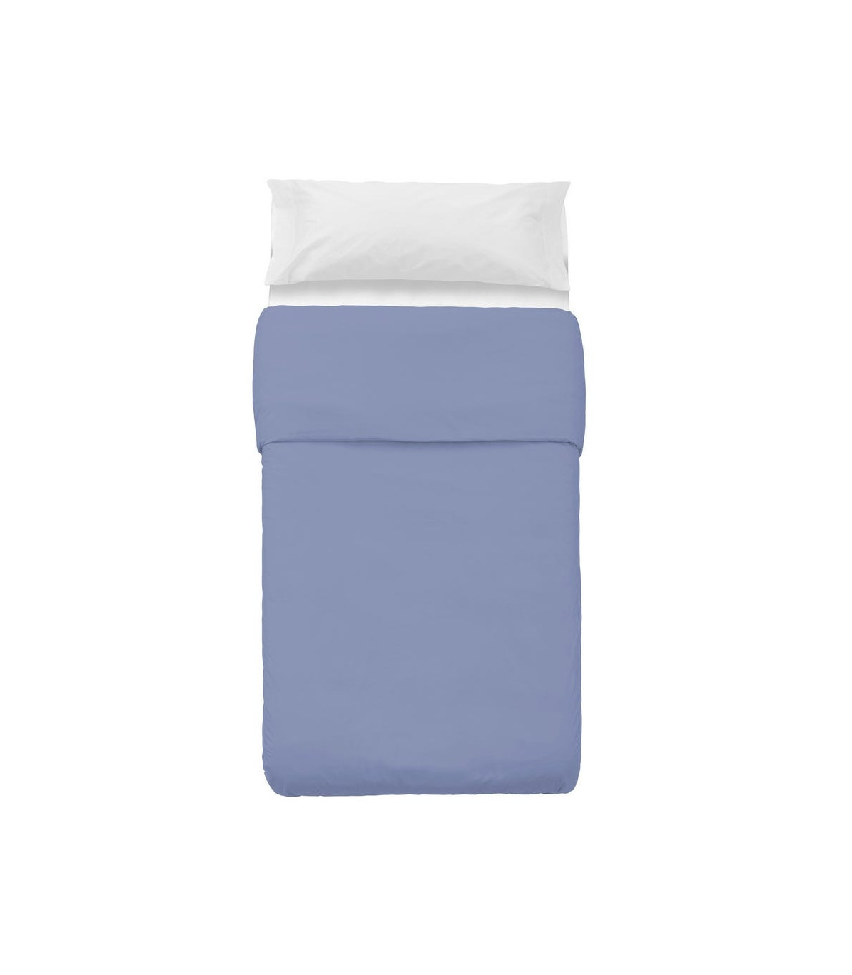 wadiga Housse de couette lit de 90 bleu - 150x220cm
