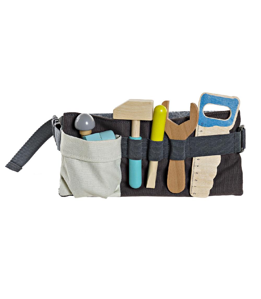 wadiga Jeu en bois pour enfant outils multicolores