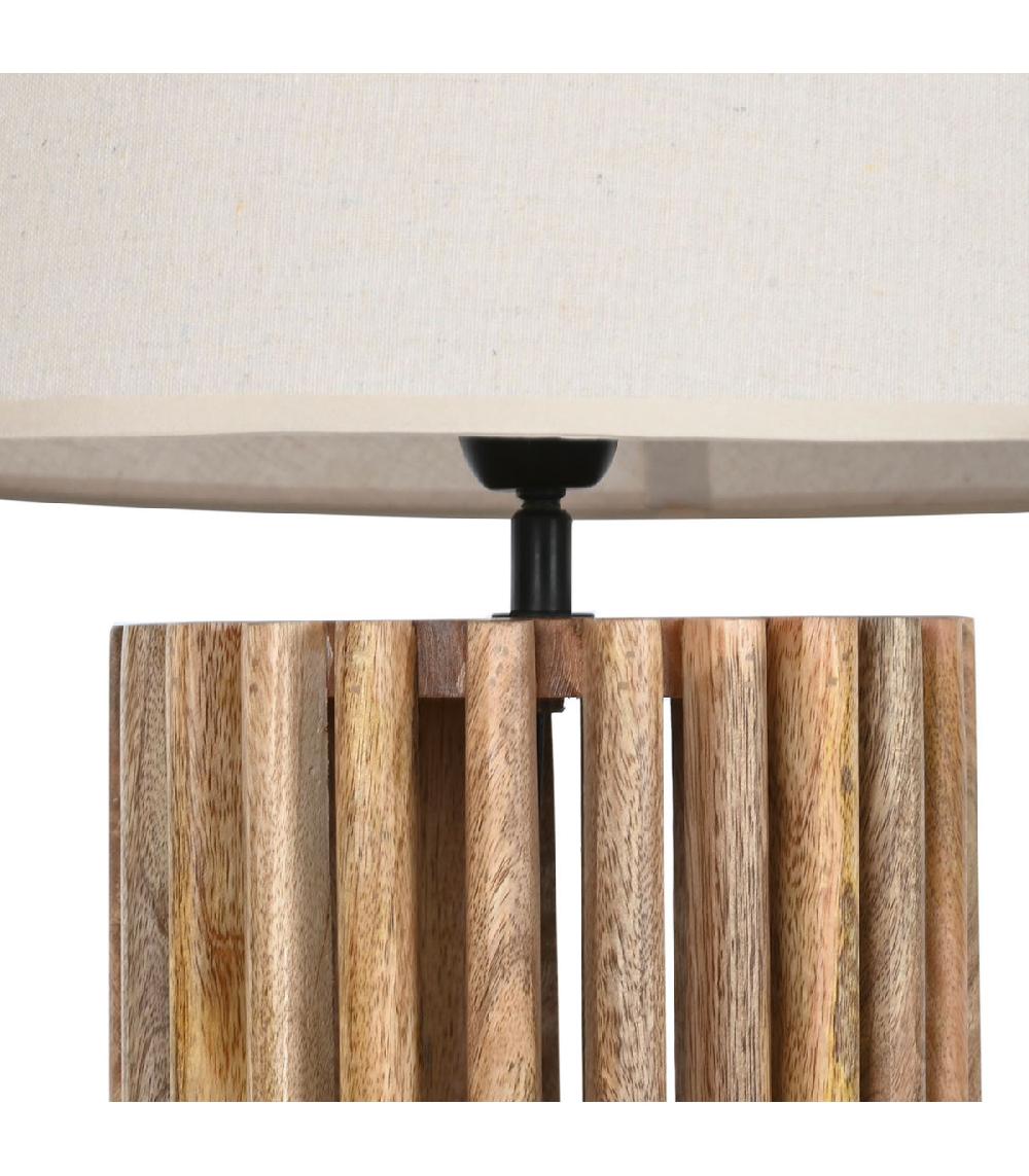 Wadiga Lampadaire En Bois De Mangue 25x25x102cm